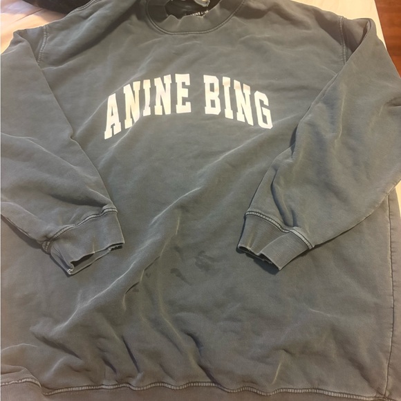 Anine Bing Sweaters - Anine Bing Charcoal Crewneck Sweater